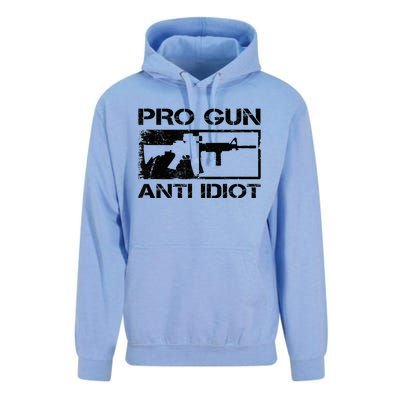 Pro Gun Anti Idiot 2nd Amendment Ar15 Rifle Gun Rights Unisex Surf Hoodie