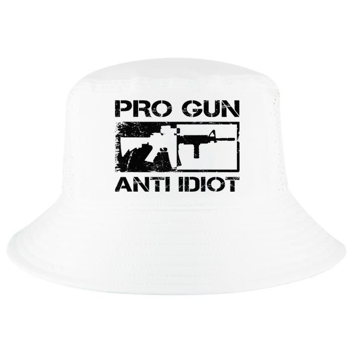 Pro Gun Anti Idiot 2nd Amendment Ar15 Rifle Gun Rights Cool Comfort Performance Bucket Hat