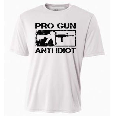 Pro Gun Anti Idiot 2nd Amendment Ar15 Rifle Gun Rights Cooling Performance Crew T-Shirt