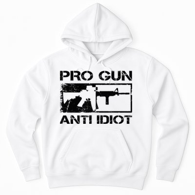 Pro Gun Anti Idiot 2nd Amendment Ar15 Rifle Gun Rights Hoodie
