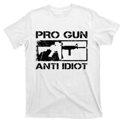 Pro Gun Anti Idiot 2nd Amendment Ar15 Rifle Gun Rights T-Shirt