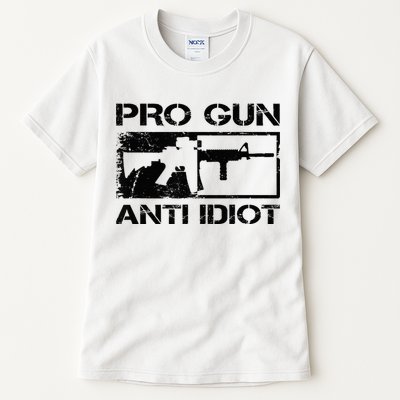 Pro Gun Anti Idiot 2nd Amendment Ar15 Rifle Gun Rights Tall T-Shirt