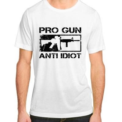 Pro Gun Anti Idiot 2nd Amendment Ar15 Rifle Gun Rights Adult ChromaSoft Performance T-Shirt