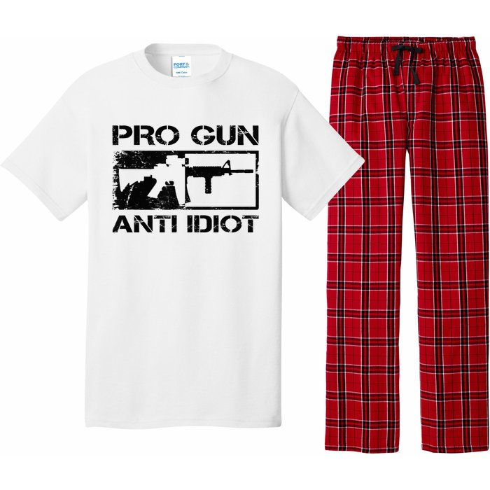 Pro Gun Anti Idiot 2nd Amendment Ar15 Rifle Gun Rights Pajama Set