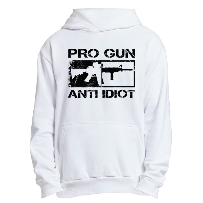 Pro Gun Anti Idiot 2nd Amendment Ar15 Rifle Gun Rights Urban Pullover Hoodie