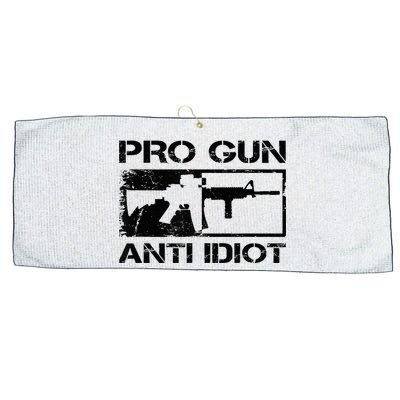 Pro Gun Anti Idiot 2nd Amendment Ar15 Rifle Gun Rights Large Microfiber Waffle Golf Towel