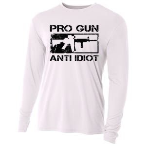 Pro Gun Anti Idiot 2nd Amendment Ar15 Rifle Gun Rights Cooling Performance Long Sleeve Crew