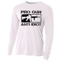 Pro Gun Anti Idiot 2nd Amendment Ar15 Rifle Gun Rights Cooling Performance Long Sleeve Crew