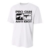 Pro Gun Anti Idiot 2nd Amendment Ar15 Rifle Gun Rights Performance Sprint T-Shirt