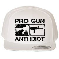 Pro Gun Anti Idiot 2nd Amendment Ar15 Rifle Gun Rights Wool Snapback Cap