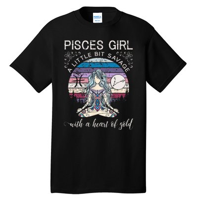 Pisces Girl Birthday For Women March Gift Tall T-Shirt