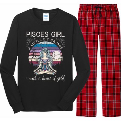 Pisces Girl Birthday For Women March Gift Long Sleeve Pajama Set