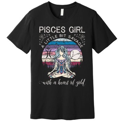 Pisces Girl Birthday For Women March Gift Premium T-Shirt