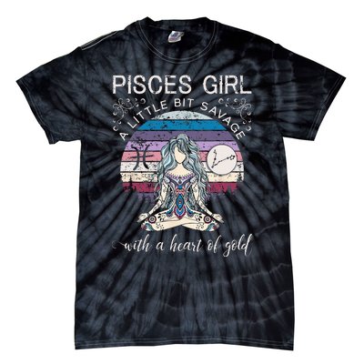 Pisces Girl Birthday For Women March Gift Tie-Dye T-Shirt