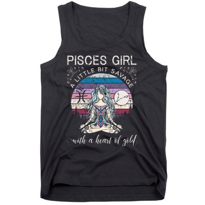 Pisces Girl Birthday For Women March Gift Tank Top