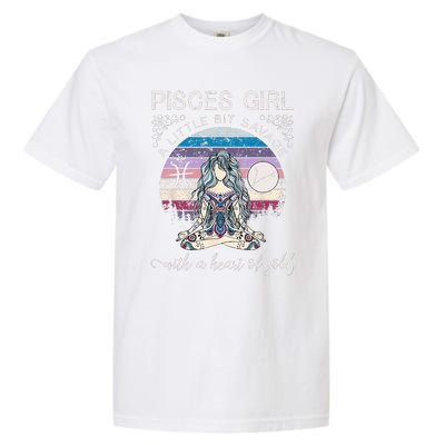 Pisces Girl Birthday For Women March Gift Garment-Dyed Heavyweight T-Shirt