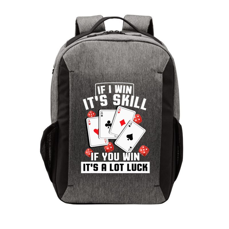 Poker Gifts Blackjack Jackpot Gambling Casino Player Vector Backpack