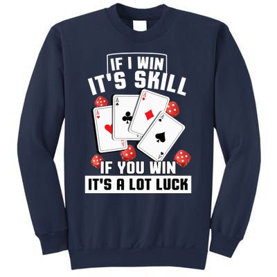 Poker Gifts Blackjack Jackpot Gambling Casino Player Sweatshirt