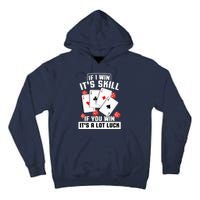 Poker Gifts Blackjack Jackpot Gambling Casino Player Tall Hoodie