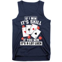 Poker Gifts Blackjack Jackpot Gambling Casino Player Tank Top