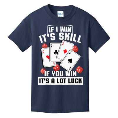 Poker Gifts Blackjack Jackpot Gambling Casino Player Kids T-Shirt