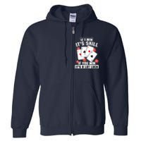 Poker Gifts Blackjack Jackpot Gambling Casino Player Full Zip Hoodie