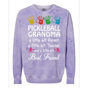 Pickleball GRANDMA BEST FRIEND Colorblast Crewneck Sweatshirt