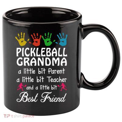 Pickleball GRANDMA BEST FRIEND 11oz C Handle Ceramic Mug