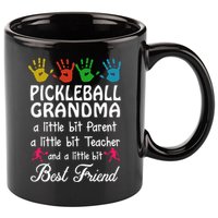 Pickleball GRANDMA BEST FRIEND 11oz C Handle Ceramic Mug