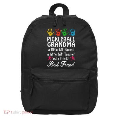 Pickleball GRANDMA BEST FRIEND 16 in Basic Backpack