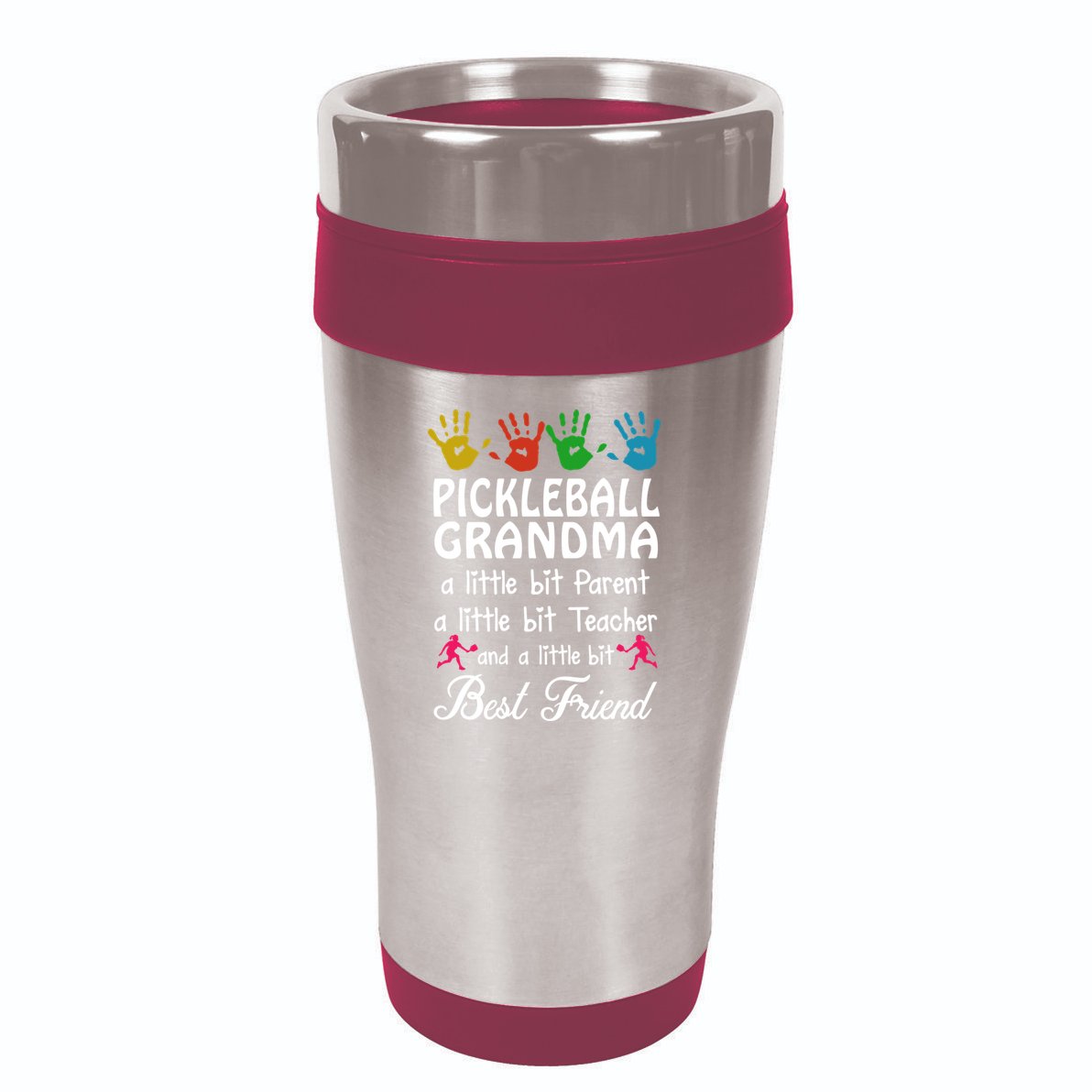 Pickleball GRANDMA BEST FRIEND 16oz Travel Tumbler