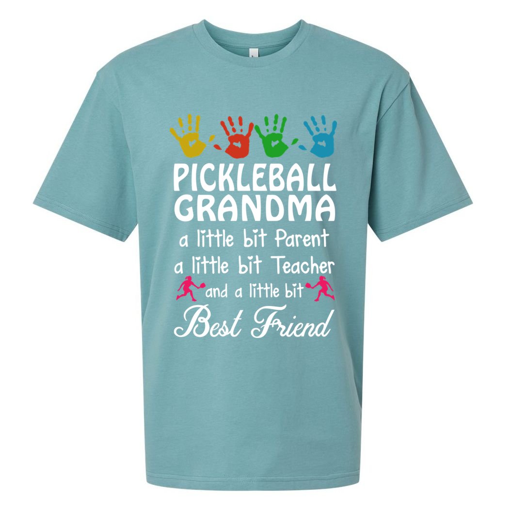 Pickleball GRANDMA BEST FRIEND Sueded Cloud Jersey T-Shirt