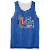 Patriotic God Bless America Usa Flag Colors For Christians Gift Mesh Reversible Basketball Jersey Tank