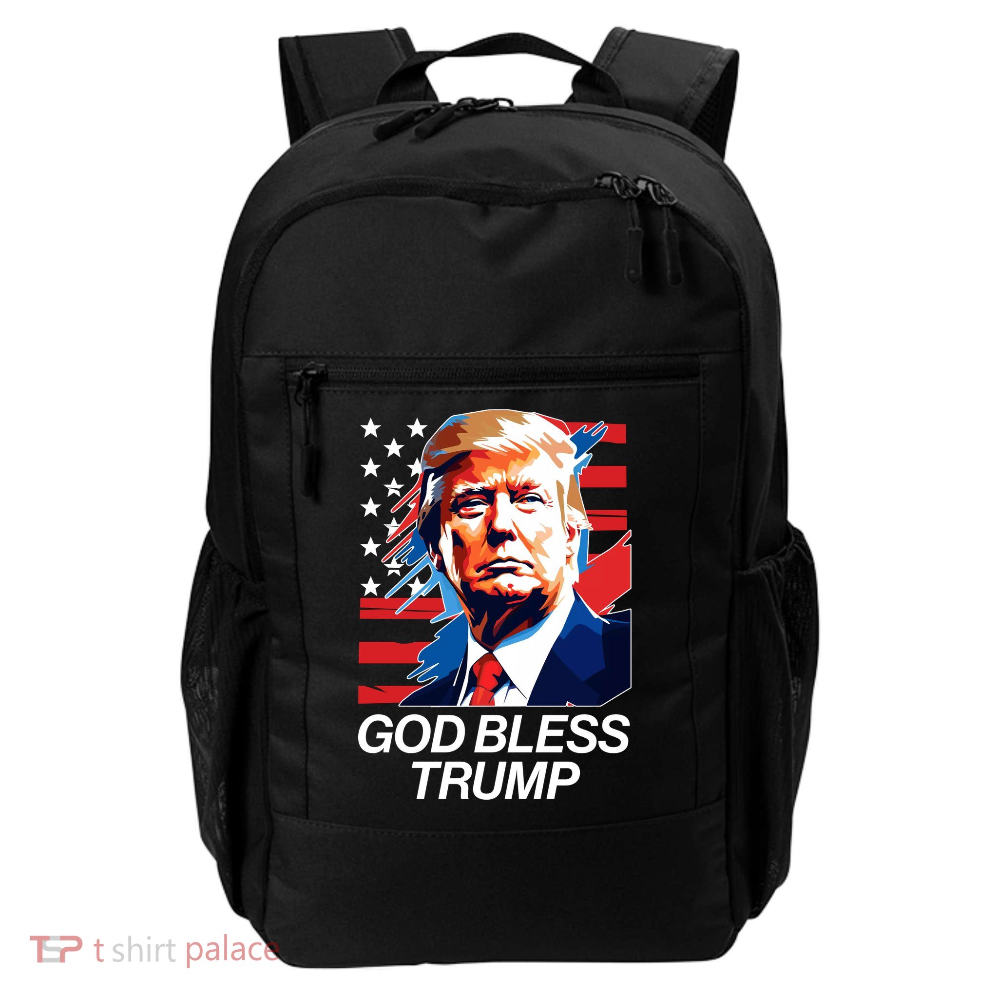 Patriotic God Bless Trump Daily Commute Backpack