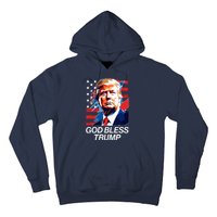 Patriotic God Bless Trump Hoodie