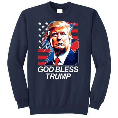 Patriotic God Bless Trump Sweatshirt