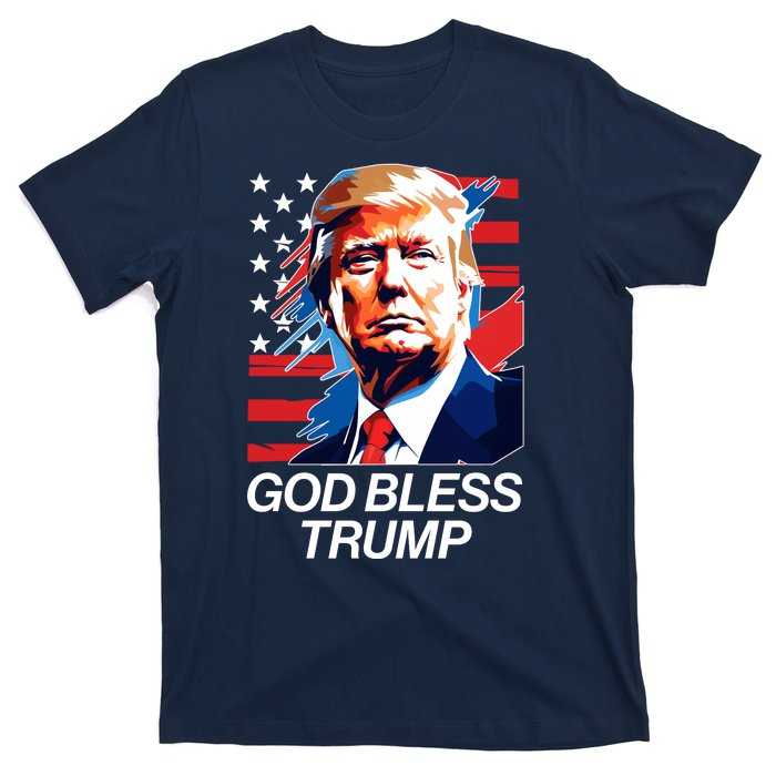 Patriotic God Bless Trump T-Shirt