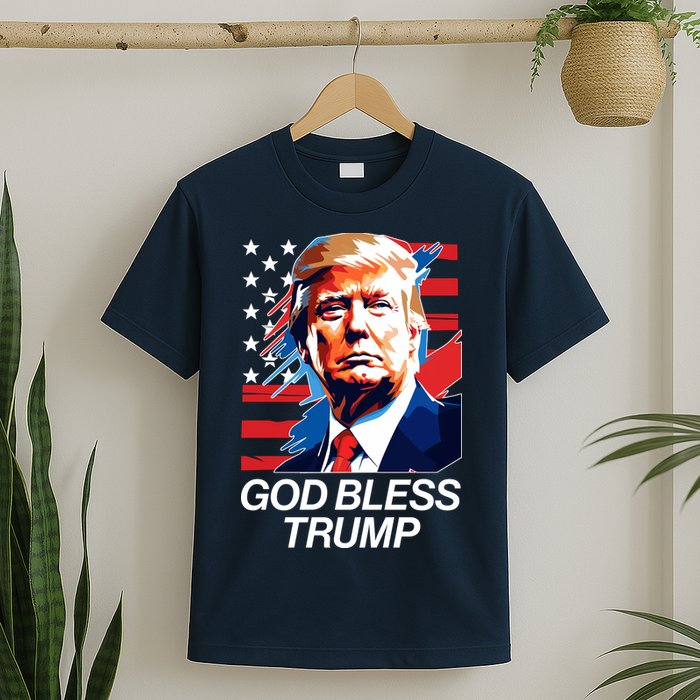 Patriotic God Bless Trump T-Shirt