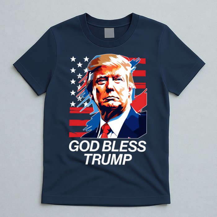 Patriotic God Bless Trump T-Shirt