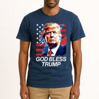 Patriotic God Bless Trump Tall T-Shirt