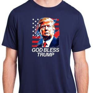 Patriotic God Bless Trump Adult ChromaSoft Performance T-Shirt