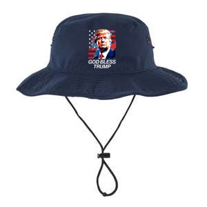 Patriotic God Bless Trump Legacy Cool Fit Booney Bucket Hat