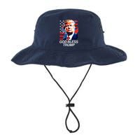 Patriotic God Bless Trump Legacy Cool Fit Booney Bucket Hat