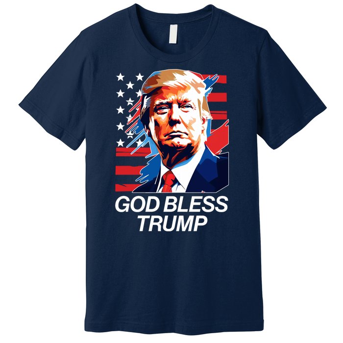 Patriotic God Bless Trump Premium T-Shirt