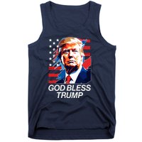 Patriotic God Bless Trump Tank Top