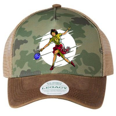 Pinup Girl Bowling Legacy Tie Dye Trucker Hat