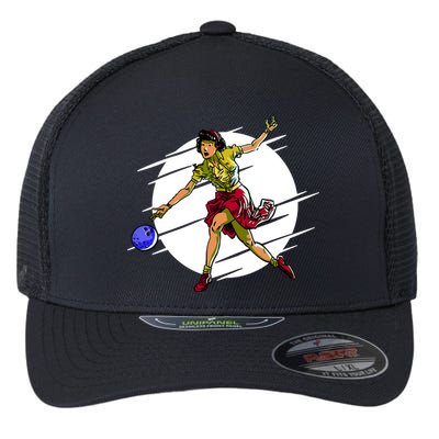 Pinup Girl Bowling Flexfit Unipanel Trucker Cap