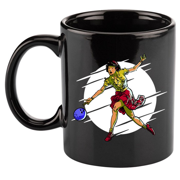 Pinup Girl Bowling 11oz C Handle Ceramic Mug