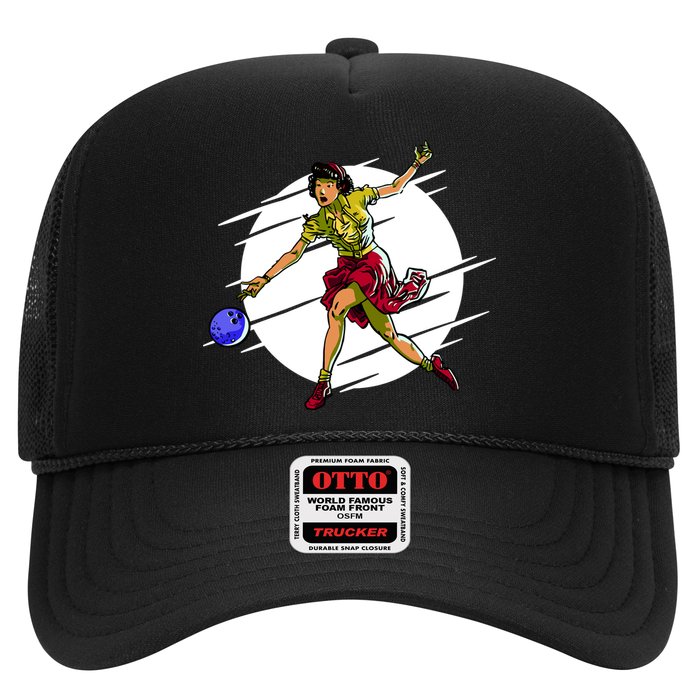Pinup Girl Bowling Trucker Hat