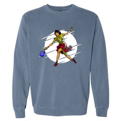 Pinup Girl Bowling Garment-Dyed Sweatshirt